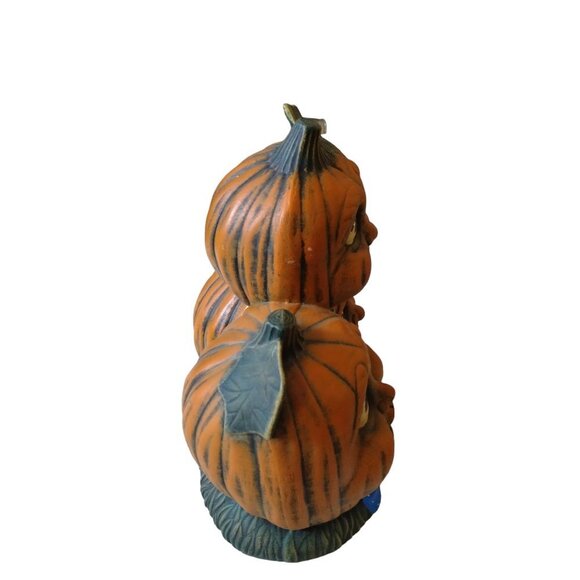 Ceramic Jack-O-Lantern Pumpkin People Smiling With Bow Ties Vintage Hall… - Picture 5 of 9